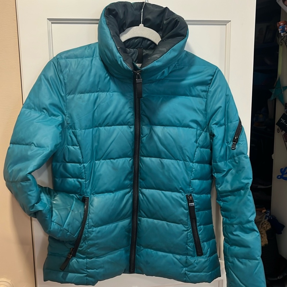 Andrew, Marc, New York green puffer coat